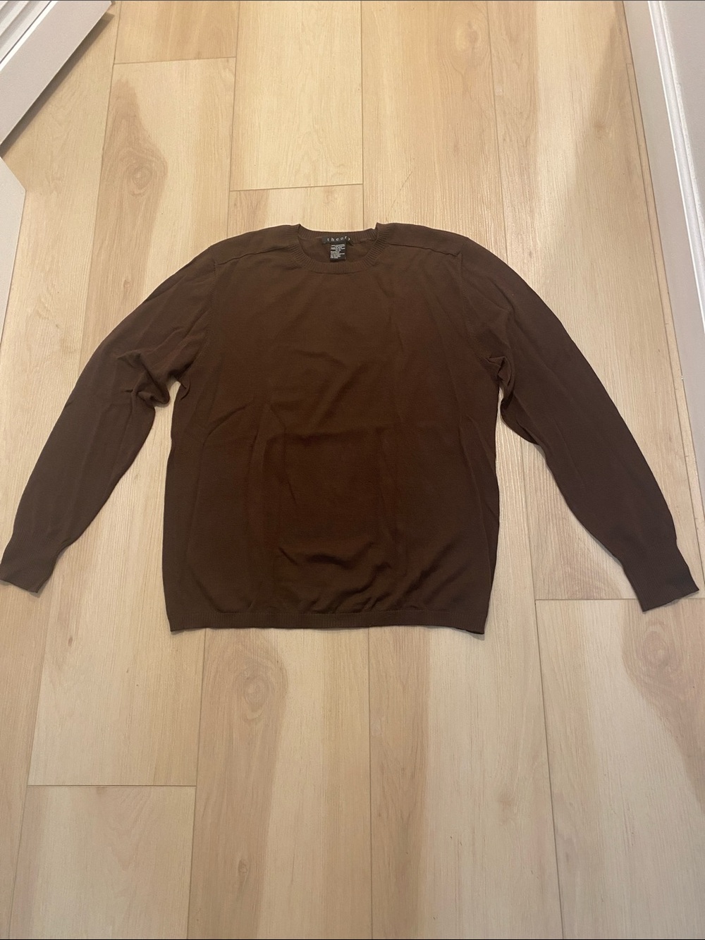 Theory Men's Crewneck Sweater - Brown